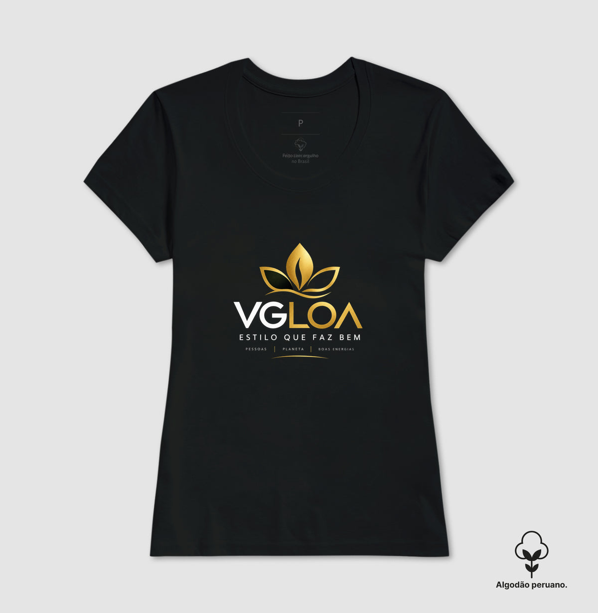 Camiseta VGLOA Feminina e Masculina – Energia Positiva