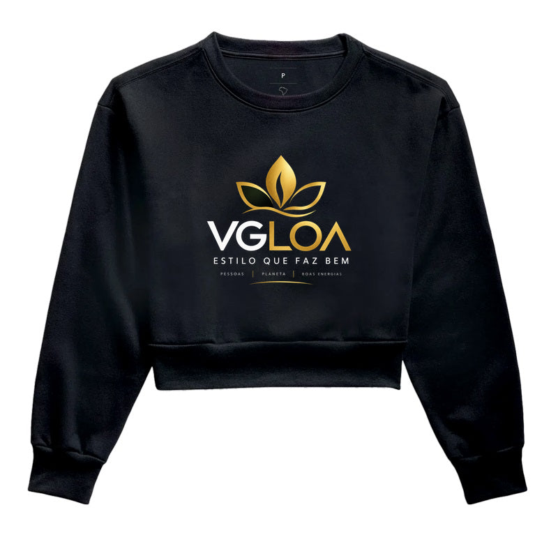 Moletom Cropped Feminino VGLOA – Estilo que Faz Bem